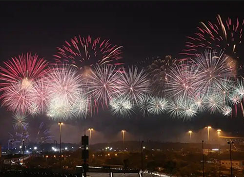 双鸭山焰火晚会